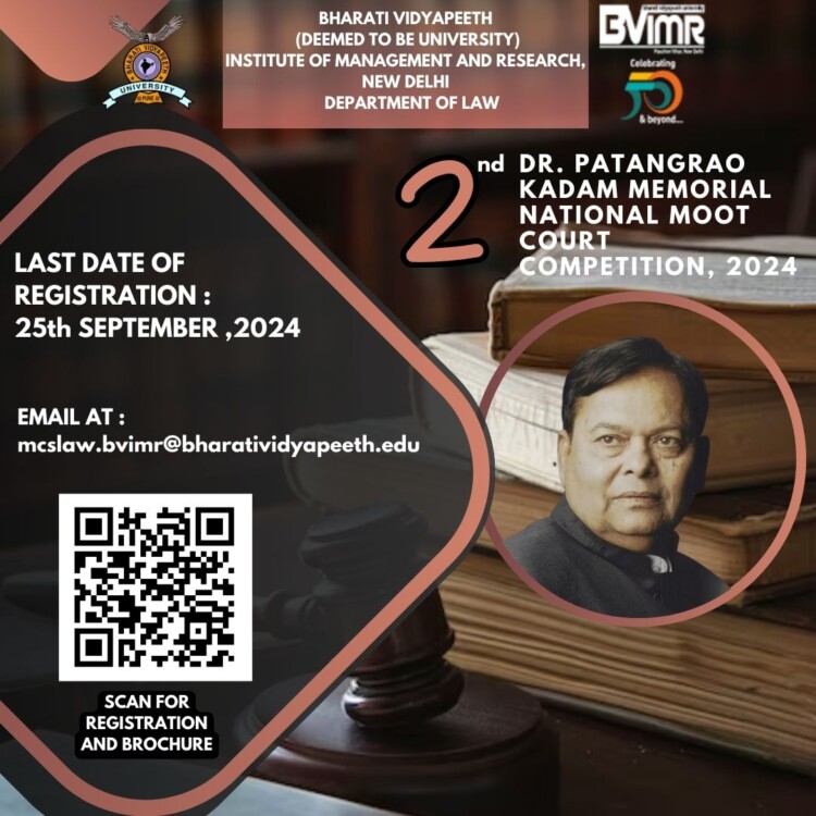 2nd Dr. Patangrao Kadam Memorial National Moot Court Competition